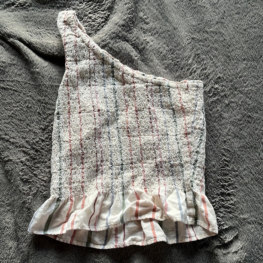 American Eagle One Shoulder Preppy Top